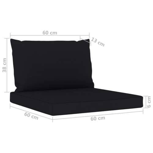6-dijelna vrtna garnitura s crnim jastucima Cijena