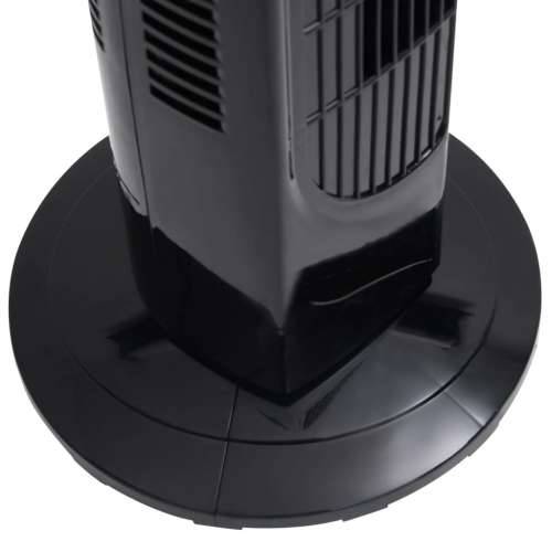 Stupni ventilator: daljinski upravljač i tajmer Φ24x80 cm crni Cijena