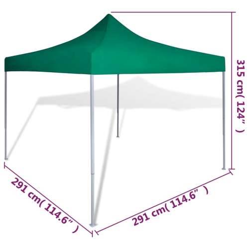 Zeleni sklopivi šator 3 x 3 m Cijena