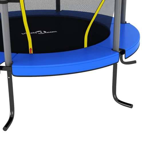 Trampolin sa sigurnosnom mrežom okrugli 140 x 160 cm plavi - Plava 1 Cijena