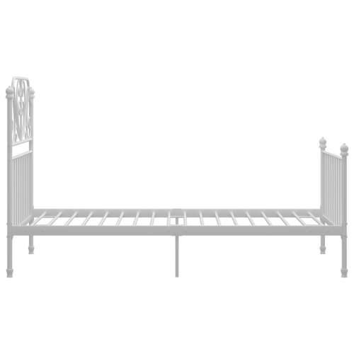Okvir za krevet bijeli metalni 90 x 200 cm - Bijela 90 x 200 cm Cijena