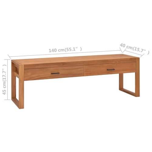 TV ormarić 140 x 40 x 45 cm od tikovine - 1 140 cm Cijena