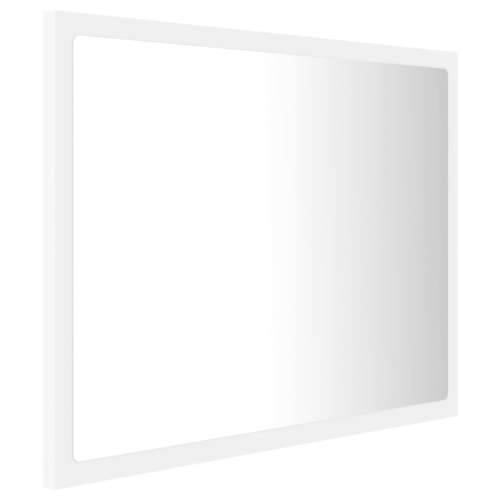 LED kupaonsko ogledalo bijelo 60 x 8,5 x 37 cm akrilno Cijena