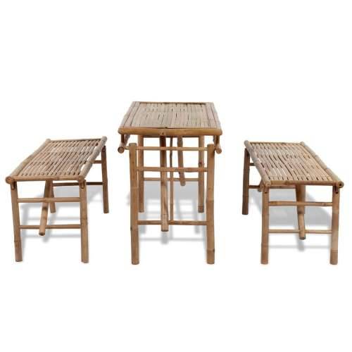 Pivski stol s 2 klupe 100 cm bambus Cijena