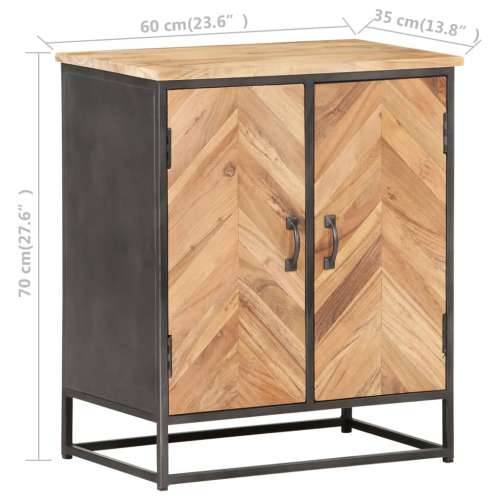 Komoda od masivnog bagremovog drva 60 x 35 x 70 cm Cijena