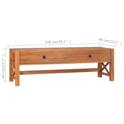 TV ormarić 140 x 40 x 45 cm od tikovine - 1 140 cm Cijena