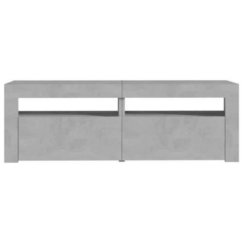 TV ormarić s LED svjetlima siva boja betona 120 x 35 x 40 cm - Beton siva 1 Cijena