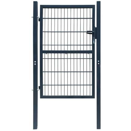 2D vrata za ogradu (jednostruka) antracit siva 106 x 190 cm
