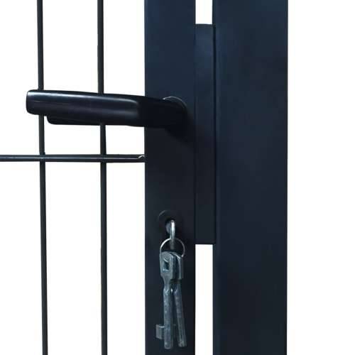 2D vrata za ogradu (jednostruka) antracit siva 106 x 190 cm Cijena
