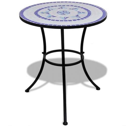 Bistro stolić plavo-bijeli 60 cm s mozaikom Cijena