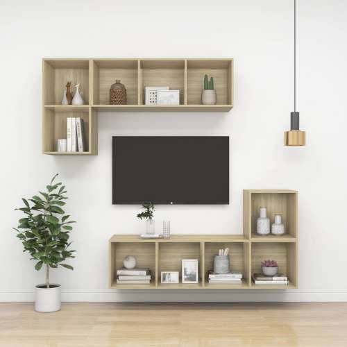 Zidni TV ormarić boja hrasta 37x37x142,5 cm konstruirano drvo - sonoma hrast 1 142.5 cm Cijena