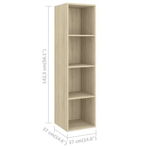 Zidni TV ormarić boja hrasta 37x37x142,5 cm konstruirano drvo - sonoma hrast 1 142.5 cm Cijena