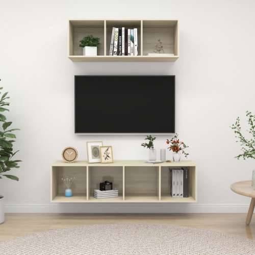 2-dijelni set TV ormarića boja hrasta sonome konstruirano drvo - sonoma hrast 1 Cijena