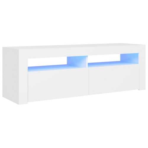 TV ormarić s LED svjetlima bijeli 120 x 35 x 40 cm - Bijela 1 Cijena