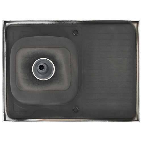 Kuhinjski sudoper s cjedilom srebrni 800 x 600 x 155 mm čelični - 800 x 600 x 155 mm Cijena