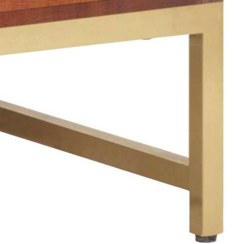 Stolić za kavu boje meda 67 x 67 x 45 cm masivno bagremovo drvo 1 Masivno bagremovo drvo Cijena