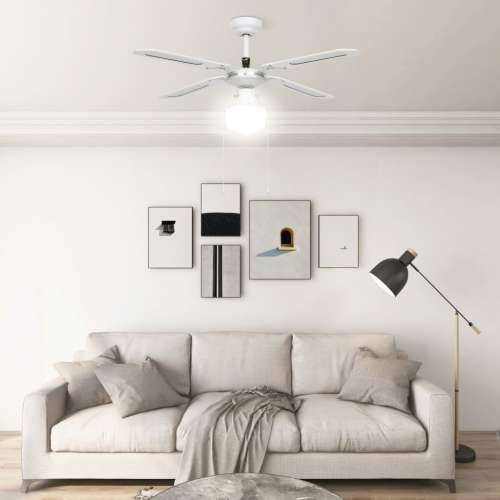 Stropni ventilator sa svjetlom 106 cm bijeli Cijena