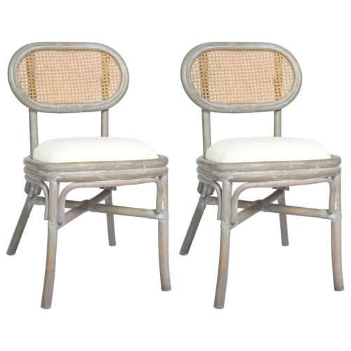 Blagovaonske stolice 2 kom sive od platna Cijena