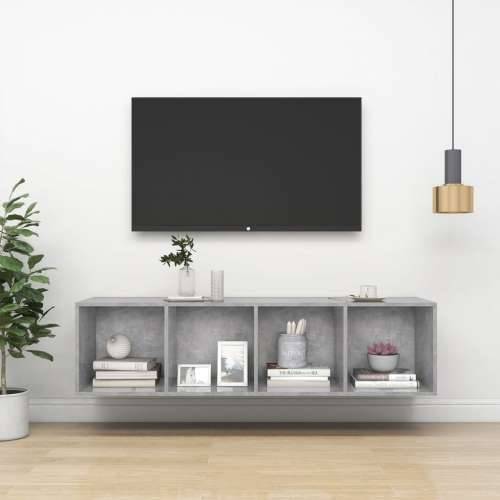 Zidni TV ormarić boja betona 37x37x142,5 cm konstruirano drvo - Beton siva 1 142.5 cm Cijena
