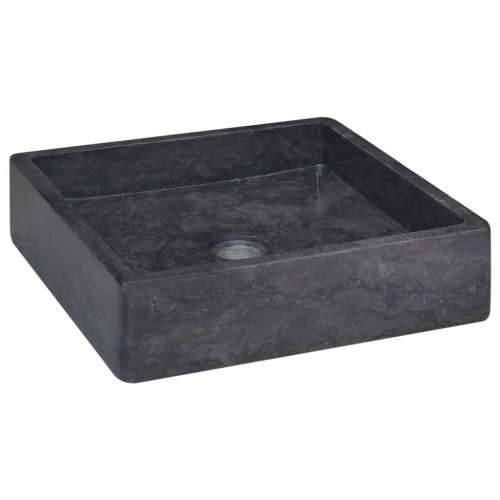 Lavabo - Umivaonik crni 40 x 40 x 10 cm mramorni - Crna Cijena