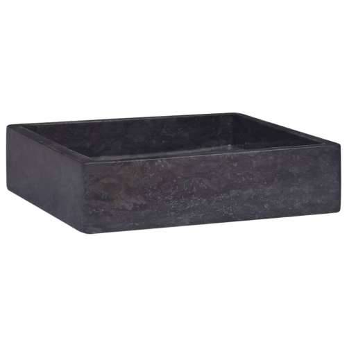 Lavabo - Umivaonik crni 40 x 40 x 10 cm mramorni - Crna Cijena