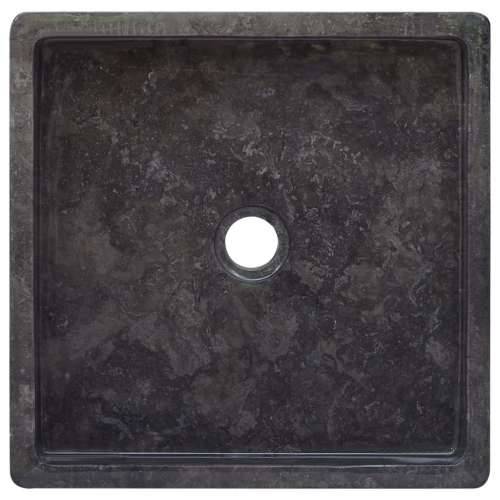 Lavabo - Umivaonik crni 40 x 40 x 10 cm mramorni - Crna Cijena