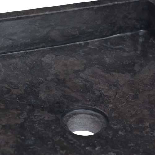 Lavabo - Umivaonik crni 40 x 40 x 10 cm mramorni - Crna Cijena