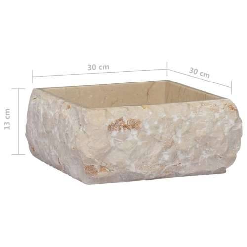 Umivaonik krem 30 x 30 x 13 cm mramorni Cijena