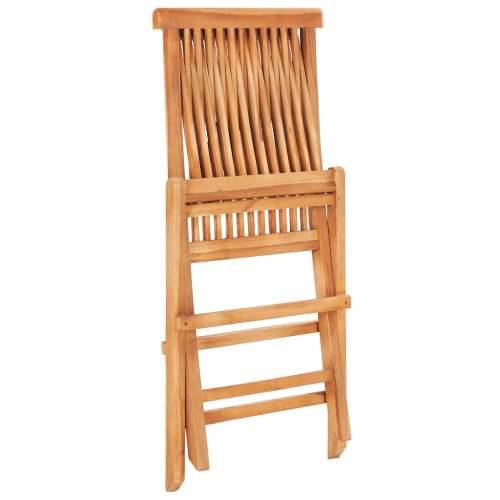3-dijelni bistro set s crnim jastucima od masivne tikovine - Crna 3 Cijena