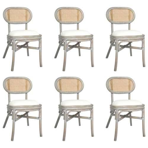 Blagovaonske stolice 6 kom sive od platna Cijena