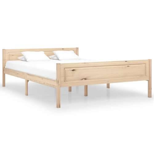 Okvir za krevet od masivne borovine 120 x 200 cm - Smeđa 120 x 200 cm Cijena