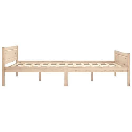Okvir za krevet od masivne borovine 120 x 200 cm - Smeđa 120 x 200 cm Cijena