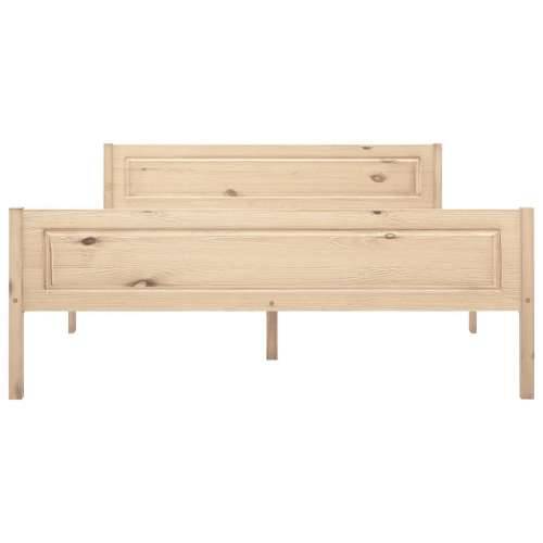 Okvir za krevet od masivne borovine 120 x 200 cm - Smeđa 120 x 200 cm Cijena