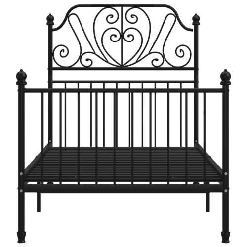Okvir za krevet crni metalni 90 x 200 cm  - Crna 90 x 200 cm Cijena