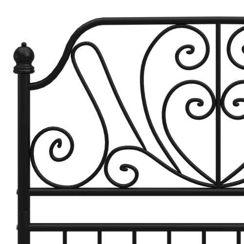 Okvir za krevet crni metalni 100 x 200 cm - Crna 100 x 200 cm Cijena