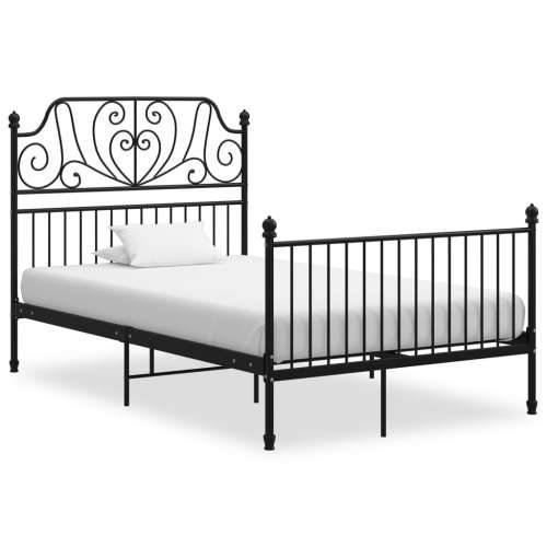 Okvir za krevet crni metalni 120 x 200 cm - Crna 120 x 200 cm Cijena