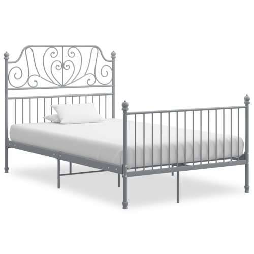 Okvir za krevet sivi metalni 120 x 200 cm - Siva 120 x 200 cm Cijena