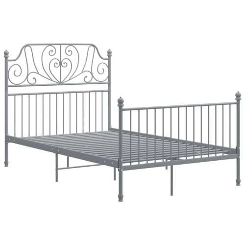 Okvir za krevet sivi metalni 120 x 200 cm - Siva 120 x 200 cm Cijena