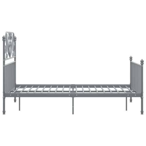 Okvir za krevet sivi metalni 120 x 200 cm - Siva 120 x 200 cm Cijena
