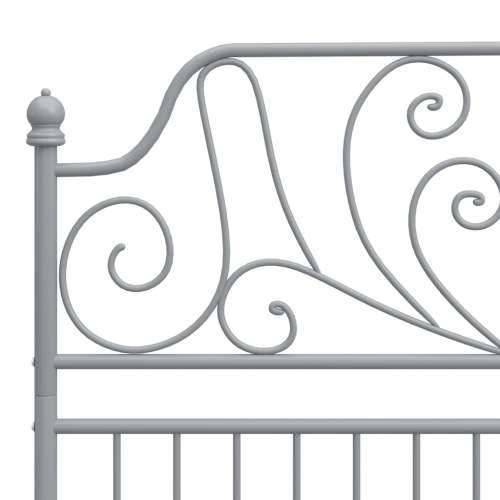 Okvir za krevet sivi metalni 120 x 200 cm - Siva 120 x 200 cm Cijena
