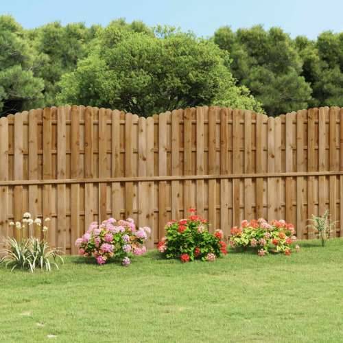 Panel za ogradu od borovine 180 x (165 - 180) cm Cijena