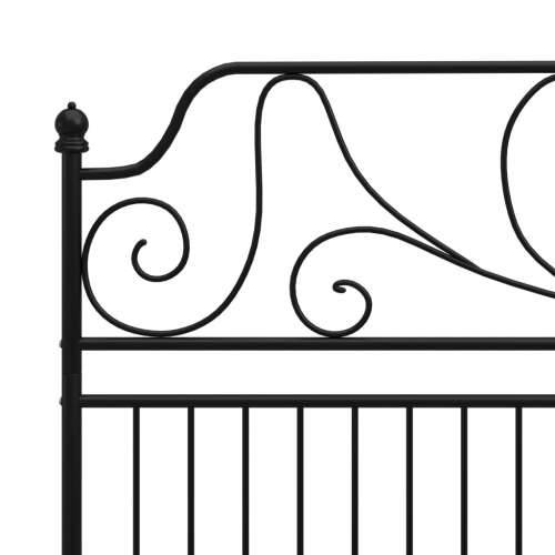 Okvir za krevet crni metalni 180 x 200 cm - Crna 180 x 200 cm Cijena