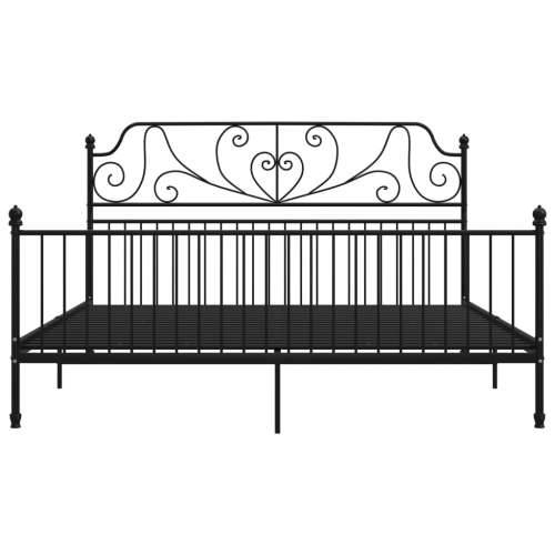 Okvir za krevet crni metalni 200 x 200 cm - Crna 200 x 200 cm Cijena