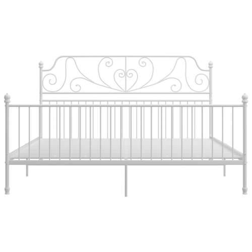 Okvir za krevet bijeli metalni 200 x 200 cm - Bijela 200 x 200 cm Cijena