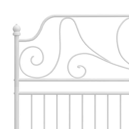 Okvir za krevet bijeli metalni 200 x 200 cm - Bijela 200 x 200 cm Cijena