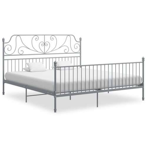 Okvir za krevet sivi metalni 200 x 200 cm - Siva 200 x 200 cm Cijena