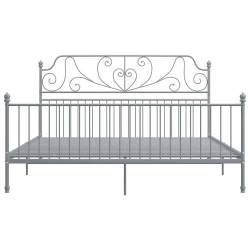 Okvir za krevet sivi metalni 200 x 200 cm - Siva 200 x 200 cm Cijena