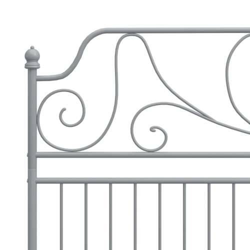 Okvir za krevet sivi metalni 200 x 200 cm - Siva 200 x 200 cm Cijena