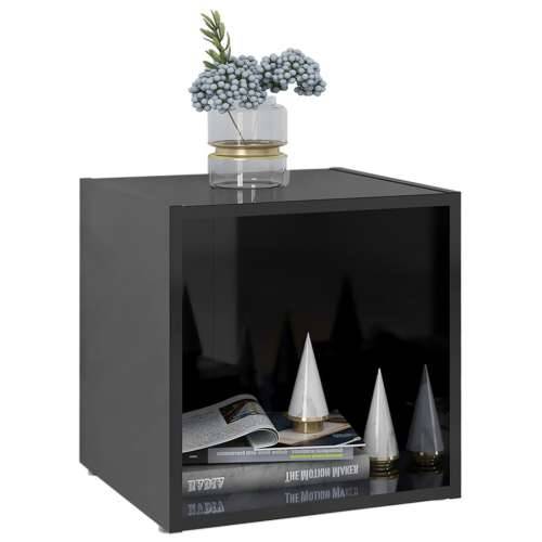 TV ormarići 4 kom sjajni crni 37 x 35 x 37 cm konstruirano drvo - visoko sjajno crna 4 Cijena