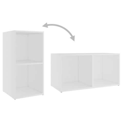 TV ormarić bijeli 72 x 35 x 36,5 cm od konstruiranog drva - Bijela 1 36.5 cm 72 cm Cijena